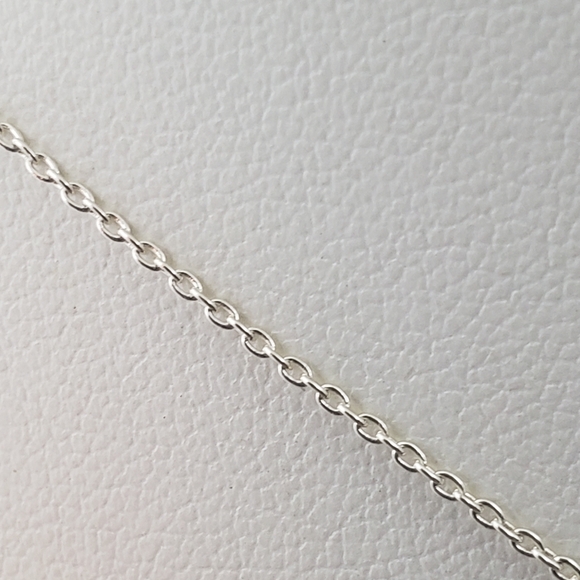 "RARE" 3 Stone Purple Tourmaline in Solid Stamped Sterling Silver Necklace - Picture 7 of 12